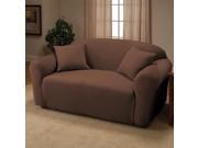 Jersey Stretch Love Seat Protector Slip Cover 70 x 120 Chocolate