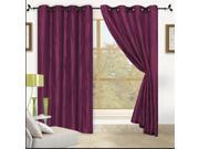 Sherry Crushed Satin Grommet Window Panel 84 2 PACK