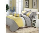 Serenity Yellow Grey 10 Piece Comforter Bed In A Bag Set