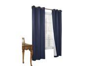 Thermalogic Weather Cotton Fabric Grommet Top Window Panel Pair Navy