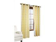 Thermalogic Trellis Cotton Base Cloth Grommet Top Window Panel Yellow