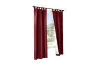 Thermalogic Weather Cotton Fabric Window Tab Curtain Panels Pair Burgundy