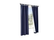 Thermalogic Weather Cotton Fabric Window Tab Curtain Panels Pair Navy