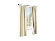Thermalogic Weather Cotton Fabric Window Tab Curtain Panels Pair Natural
