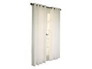 Thermavoile Rhapsody Lined European Voile Grommet Top Window Panel White