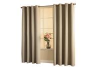 Thermaplus Darcy A Woven Blackout Wide Grommet Top Window Panel Taupe