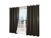 Thermaplus Horizon Insulated Blackout Grommet Top Window Panel Charcoal