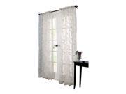 Habitat Venice An Embroidered Sheer Tailored Top Window Panel White