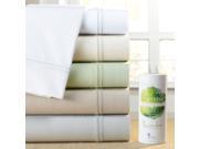 PureCare Elements Terrene Bamboo Cotton 400T Sateen Sheet Set White