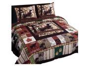 Greenland Whitetail Lodge King Quilt Set 100 x 90 with Two Shams 20 x 36