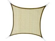 Outsunny 12 x 12 Square Outdoor Patio Sun Sail Shade Canopy Sand
