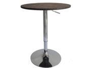 HomCom 26 Modern Adjustable Bar Table Stand Rattan Wicker