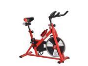 Soozier Upright Stationary Exercise Cycling Bike w LCD Monitor Red