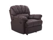 HomCom PU Leather Rocking Sofa Chair Recliner Brown