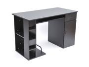 HomCom Small Home Office Dorm Computer Desk Black