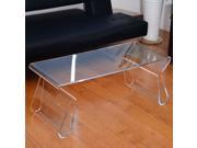 HomCom 38 Modern Acrylic Coffee Table