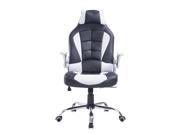 HomCom Racing Style Executive Gaming Office Chair– Black and White