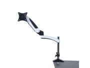 HomCom 15 27 Single LCD Monitor Desk Mount Stand White and Black