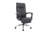 HomCom High Back Executive Swivel Office Chair w Footrest Black