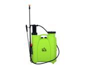 HomCom 4 Gallon Manual Hand Pumped Backpack Sprayer Green