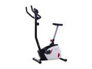 Soozier Indoor Magnetic Resistance Exercise Bike w LCD Display – Black Gray White