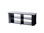 HomCom 48 Modern Open Adjustable Shelf TV Stand Black