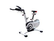 Soozier Indoor Stationary Cycling Exercise Bike w LCD Display White
