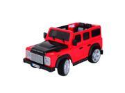 Aosom 12V Land Rover Defender Kids Electric Ride On Car with MP3 and Remote Control Red