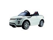 Aosom 12V Land Rover Evoque Kids Electric Ride On Car with MP3 and Remote Control White