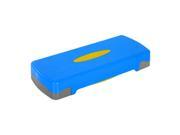 Soozier 27 Adjustable Aerobic Fitness Platform Stepper Blue Gray Yellow