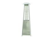 Outsunny 34 9500 BTU Stainless Steel Pyramid Flame Patio Heater