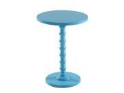 HomCom 17 Round Spindle Table Blue