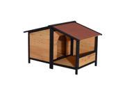 Pawhut Small Elevated Dog House with Opening Roof