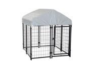 Pawhut 50 x 46 x 58 72 Outdoor Covered Dog Box Kennel