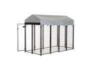 Pawhut 97 x 46 x 58 72 Outdoor Covered Dog Box Kennel