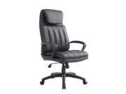 HomCom High Back PU Leather Executive Office Chair Black