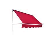 Outsunny 6 Drop Arm Manual Retractable Window Awning Deep Red
