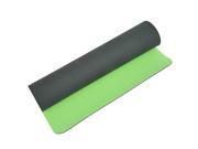Soozier Non Skid Deluxe Exercise Yoga Mat w Carrying Bag 68 x 24 x 1 4 Grass Green Dark Green