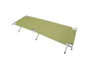Outsunny Heavy Duty Outdoor Folding Military Style Camping Cot Green