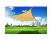 Outsunny 24’ x 24’ Outdoor Square Sun Shade Sail Canopy Sand