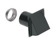 Broan 885BL Wall Cap Steel Black for 3 and 4 round duct