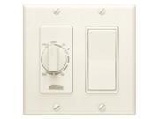 Broan 63V 60 Minute Time Control with one rocker switch Ivory Bath fan control