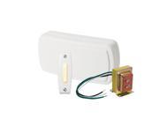 Nutone BK115LWH Door Chime 1 lighted pushbutton 1 standard transformer