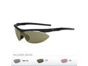 Tifosi Slip Asian Fit Golf Interchangeable Sunglasses Matte Black