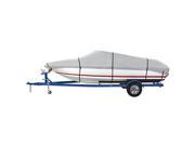 Dallas Manufacturing Co. 600 Denier Grey Universal Boat Cover Model D Fits 17 19 Beam Width to 96