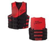 Full Throttle Rapid Dry PFD Adult 2XL 4XL Red Black