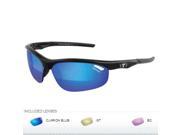 Tifosi Veloce Golf Interchangeable Sunglasses Clarion Mirror Collection Gloss Black
