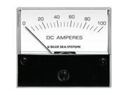 Blue Sea 8017 DC Analog Ammeter 2 3 4 Face 0 100 Amperes DC