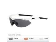 Tifosi Asian Slip Interchangeable Lens Sunglasses Pearl White
