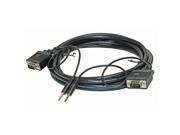 Steren 253 225BK Steren 25 svga monitor cable with 3 5mm stereo audio cable